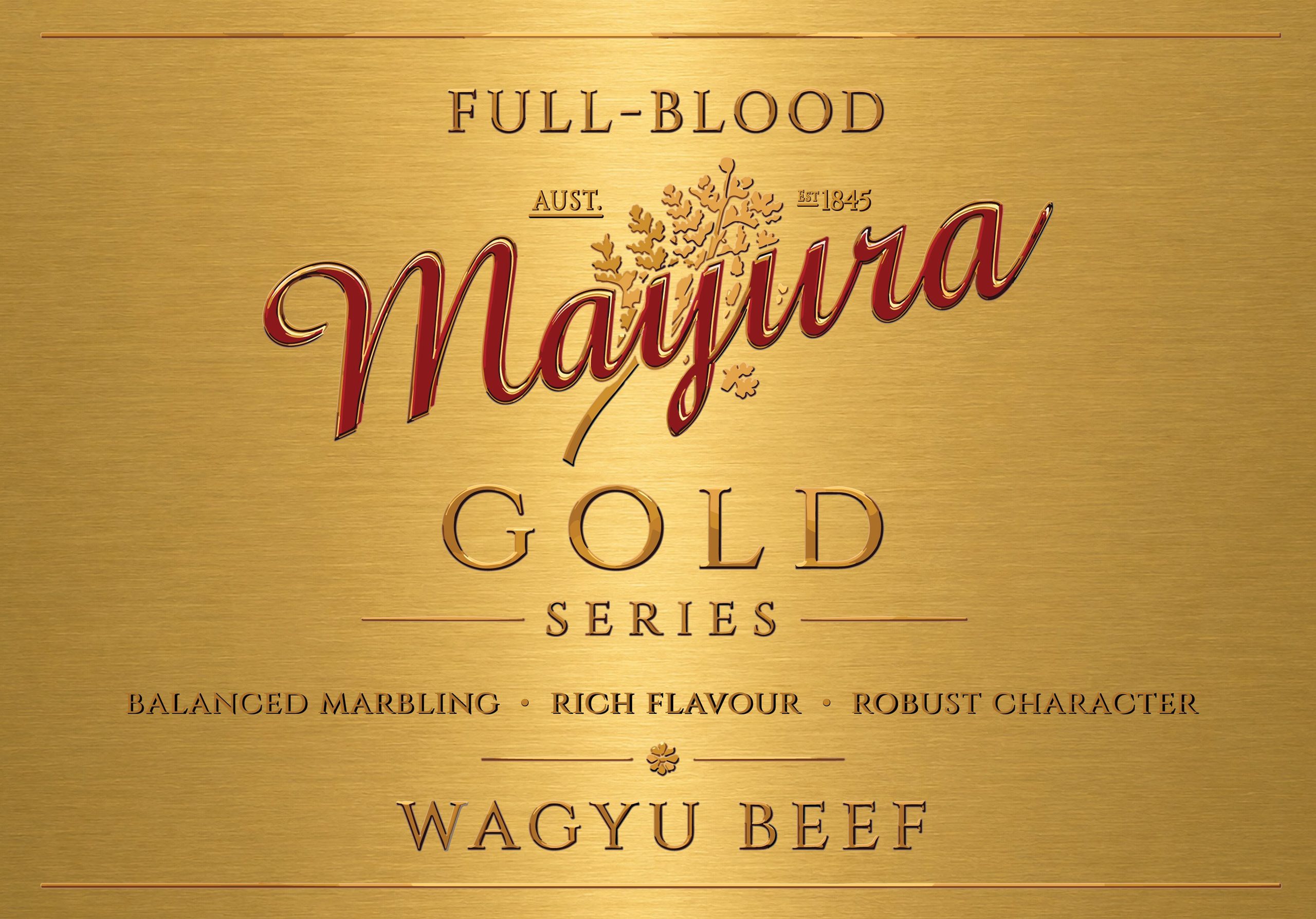 Mayura Gold Series Full-Blood Wagyu label